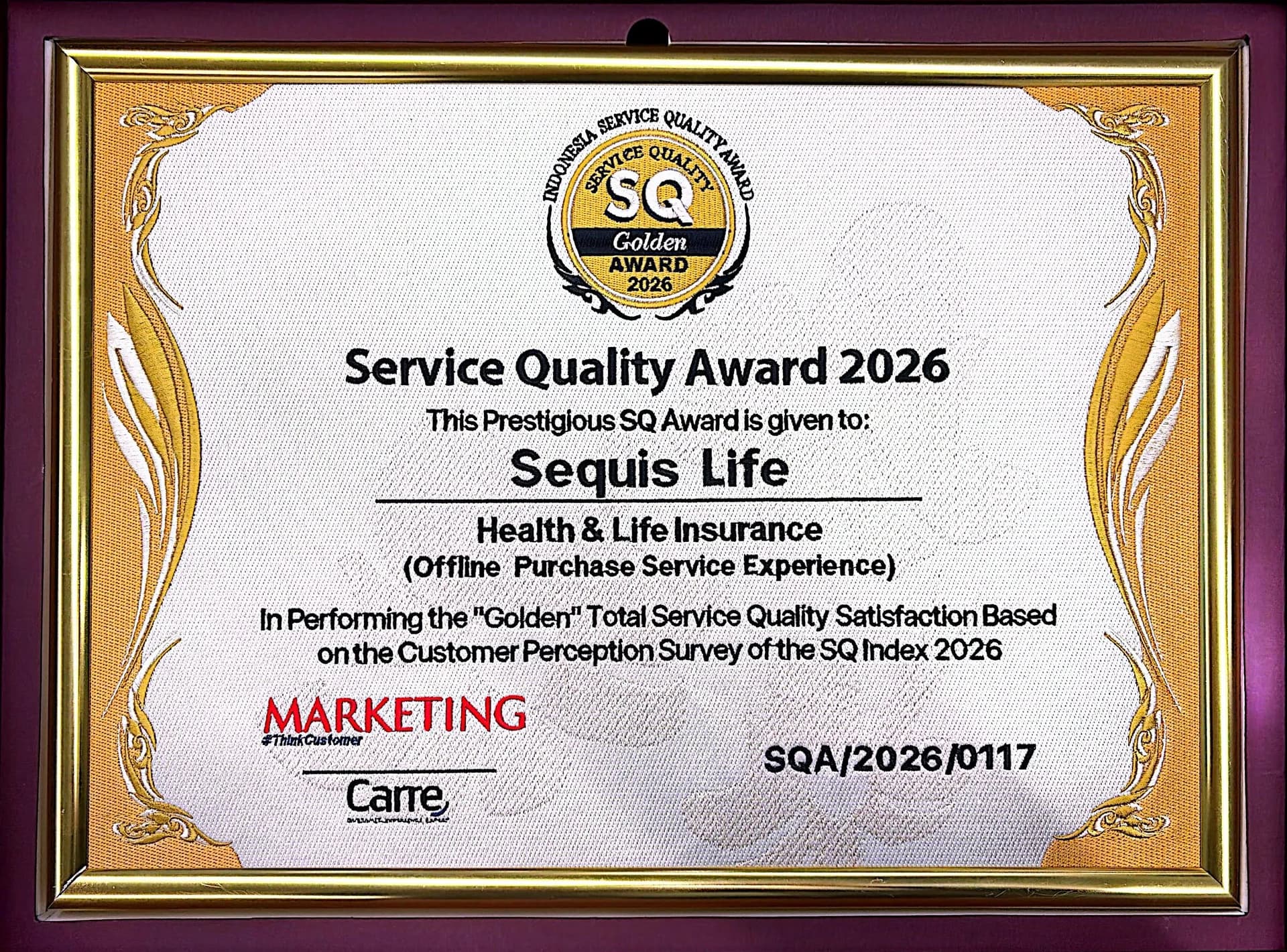 The "Golden" Total Service Quality Satisfaction